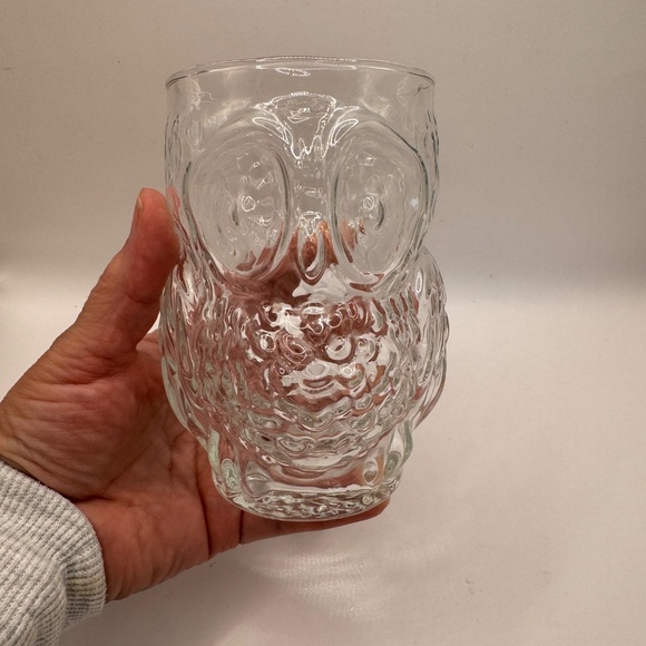 Vintage Libby Owl glass tumbler. Pressed glass in the shape of an owl. EUC - Picture 4 of 5